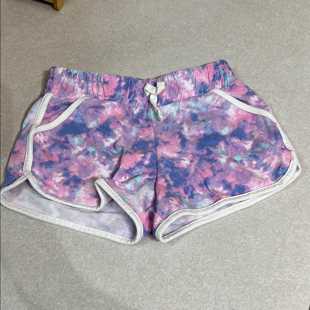 Falls Creek Pink & Purple Tie-Dye Athletic Shorts